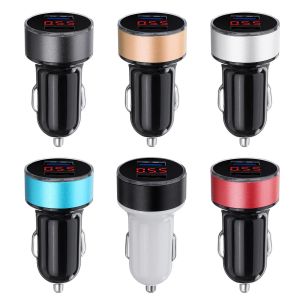 10Car - אביזרים, ציוד וכל מה שצריך לרכב מטענים 5V 3.1A LED Dual USB Car Charger 2 Port Adapter C igarette Socket L ighter For Cell Phone
