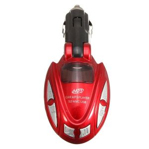 10Car - אביזרים, ציוד וכל מה שצריך לרכב מטענים Car MP3 Player FM Transmitter Modulator Wireless LCD Car Kit USB TF SD Remote Control