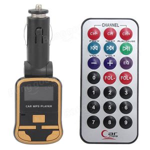 10Car - אביזרים, ציוד וכל מה שצריך לרכב מטענים Car Kit MP3 Player LCD Screen Wireless FM Transmitter Remote Control