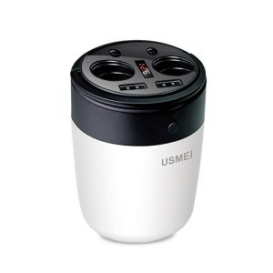 10Car - אביזרים, ציוד וכל מה שצריך לרכב מטענים USMEI B1 Car Cup Holder USB Charger Built-in 5400mAh Li-polymer Battery