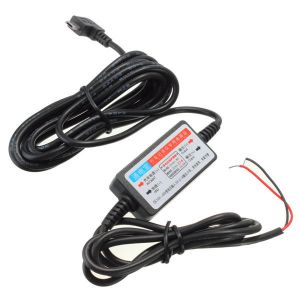 10Car - אביזרים, ציוד וכל מה שצריך לרכב מטענים DC 12V-23V to 5V Mini Micro USB Port Car Hard Wire Cable Car Charger Camera Phone GPS Pad
