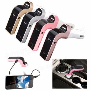 10Car - אביזרים, ציוד וכל מה שצריך לרכב מטענים G7 Car Kit bluetooth Hands Free FM Transmitter Radio MP3 AUX Player USB Charger
