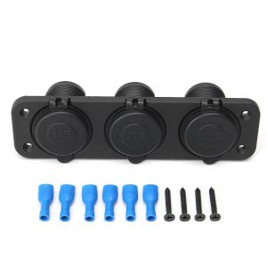 10Car - אביזרים, ציוד וכל מה שצריך לרכב מטענים 12~24V 2.1A Car 6 Ports USB Socket Outlet Splitter Power Supply Charger Adapter