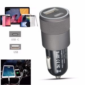 10Car - אביזרים, ציוד וכל מה שצריך לרכב מטענים USB 3.1 Type C Car Charger 5V 3.1A Charging Output
