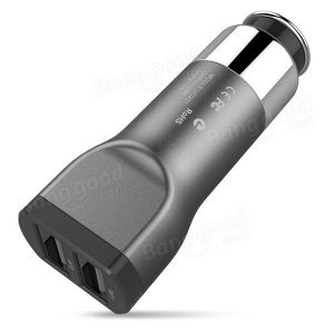 10Car - אביזרים, ציוד וכל מה שצריך לרכב מטענים HOCO UC201 Dual USB 5V 3.4A Car Charger for iPhone HTC Tablet iPAD