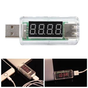 10Car - אביזרים, ציוד וכל מה שצריך לרכב מטענים USB Volt Meterr Voltage Tester Volt Detector with LCD Digital Display Car Charger Test 