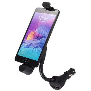 10Car - אביזרים, ציוד וכל מה שצריך לרכב מטענים Car Cigarette Lighter Mount Holder Micro USB Charger For Cell Phone