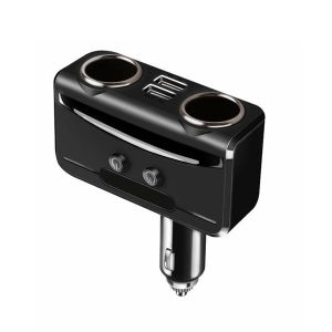 10Car - אביזרים, ציוד וכל מה שצריך לרכב מטענים Car Cigarette Lighter Socket Splitter 12V-24V Power Adapter Dual USB Car Charger Voltmeter LCD