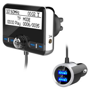 10Car - אביזרים, ציוד וכל מה שצריך לרכב מטענים Car DAB Digital Charger FM bluetooth Handsfree Transmitter Dual USB