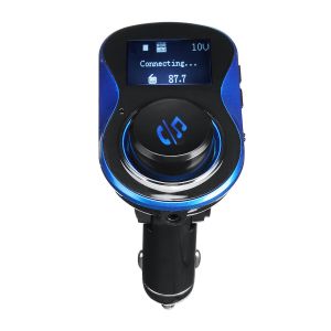 10Car - אביזרים, ציוד וכל מה שצריך לרכב מטענים BC28 Wireless bluetooth FM Transmitter Radio Car Kit MP3 Music Player Dual USB Charger