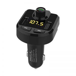 10Car - אביזרים, ציוד וכל מה שצריך לרכב מטענים Mini LED Display Dual USB 3.1A FM Transmitter Car Charger bluetooth Hands-free Noise Cancellatio Kit