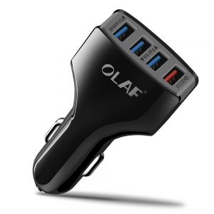 10Car - אביזרים, ציוד וכל מה שצריך לרכב מטענים OLAF Quick Charge 3.0 4 Ports USB Car Charger for Samsung S9 S8 Plus Xiaomi Huawei