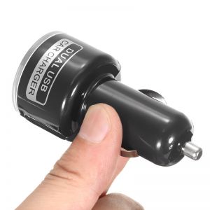 10Car - אביזרים, ציוד וכל מה שצריך לרכב מטענים Bakeey 3.1A 2USB Ports Fast Charging Halo Car Charger For iPhone X 8/8Plus Samsung S8 Xiaomi 5 mi6