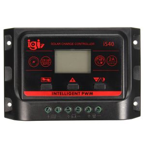 10Car - אביזרים, ציוד וכל מה שצריך לרכב מטענים LCD 10A 20A 30A Auto Solar Panel Regulator Charger Controller Dual USB 12V/24V