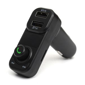 10Car - אביזרים, ציוד וכל מה שצריך לרכב מטענים bluetooth Wireless Handsfree Dual USB Auto Car FM Transmitter MP3 Player Charger