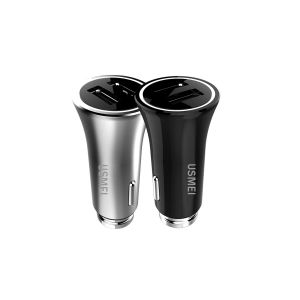 10Car - אביזרים, ציוד וכל מה שצריך לרכב מטענים USMEI C8 3.6A Dual USB Car Charger Breathing Light With Voltage And Current LED Display