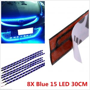 10Car - אביזרים, ציוד וכל מה שצריך לרכב לדים חיצוניים פס לדים גמיש לגריל
