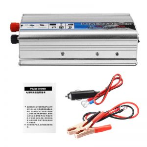 10Car - אביזרים, ציוד וכל מה שצריך לרכב מטענים Solar Power Inverter DC 12V to AC 220V USB Modified Sine Wave Converter Car Power Inverter Charger Adapter