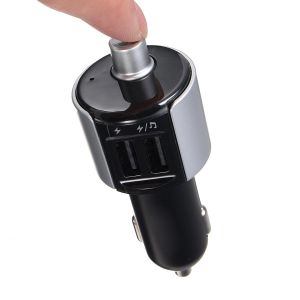 10Car - אביזרים, ציוד וכל מה שצריך לרכב מטענים Car bluetooth Kit FM Transmitter Wireless Radio Adapter USB Car Charger with MP3 Player  