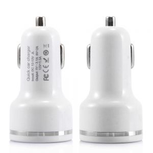10Car - אביזרים, ציוד וכל מה שצריך לרכב מטענים Bakeey Dual USB Ports Fast Car Charger For iPhone X 8Plus Oneplus 5t Xiaomi 6 Mi A1 S8