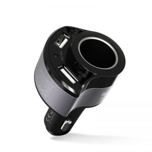 10Car - אביזרים, ציוד וכל מה שצריך לרכב מטענים Original Remax Dual USB Port 4.8A USB Car Charger Power Adapter for Xiaomi Redmi Note 5 Honor 8X