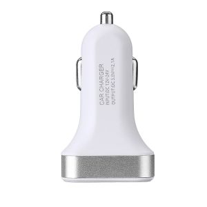 10Car - אביזרים, ציוד וכל מה שצריך לרכב מטענים 5V 2.1A Dual USB Car Charger Adapter Fast Charging with LED Display Screen