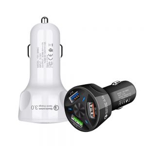 10Car - אביזרים, ציוד וכל מה שצריך לרכב מטענים Bakeey 3A 3-Port USB QC3.0 Fast Charging Type C Micro USB Car Charger for iPhone X XR XS Xiaomi MI9 Pocophone HUAWEI P30 S10