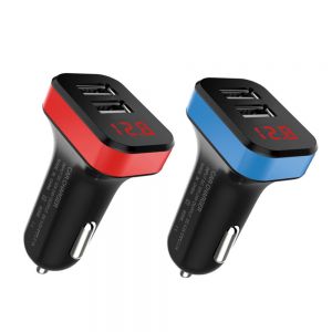 10Car - אביזרים, ציוד וכל מה שצריך לרכב מטענים Bakeey 18W Dual USB LED Display Fast Charging USB Car Charger For iPhone 11 Max Pro XS Huawei P30 Pro Mate 30 Xiaomi 9 Pro S10+