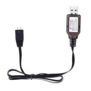 10Car - אביזרים, ציוד וכל מה שצריך לרכב מטענים HS 7.4V 2S Li-ion Battery Charger USB Charging Cable for 18301 18302 18311 18312 1/18 RC Car Parts