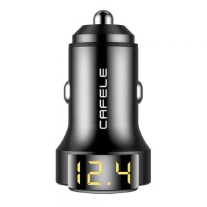 10Car - אביזרים, ציוד וכל מה שצריך לרכב מטענים CAFELE 36W QC4.0 Type C PD LED Display Quick Charging USB Car Charger For iPhone 11 Pro Huawei P30 Pro Mate 30 5G Xiaomi 9Pro 5G R