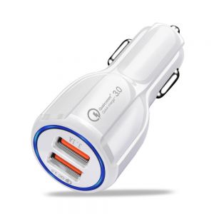 10Car - אביזרים, ציוד וכל מה שצריך לרכב מטענים Olaf Quick Charge 3.0 2.0 Fast Charging USB Car Charger for iPhone XS Max for Samsung 