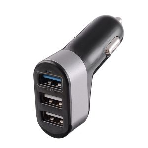 10Car - אביזרים, ציוד וכל מה שצריך לרכב מטענים 30W 3 USB Port 2.4A Smart Quick Charge Car Charger for Samsung HUAWEI iPhone