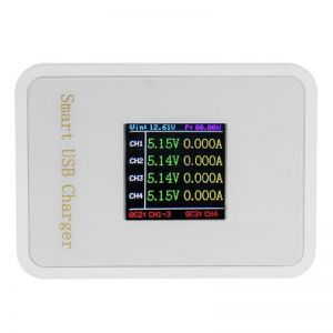 10Car - אביזרים, ציוד וכל מה שצריך לרכב מטענים Winners® 45W 8A Smart USB 4 Charger LCD Real Time Display Auto Protection Fast Charge QC3.0 For Mobile Phone Digital Device