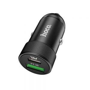 10Car - אביזרים, ציוד וכל מה שצריך לרכב מטענים HOCO Z32B 18W USB Type C PD QC3.0 Car Charger For iPhone X 11 Pro HUAWEI Mate 30 5G Note 10+ 5G