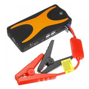 10Car - אביזרים, ציוד וכל מה שצריך לרכב מטעני מצברים (בוסטרים) D28A Portable Car Jump Starter 12V 18000mAh Emergency Battery Booster with LED FlashLight Safety Hammer