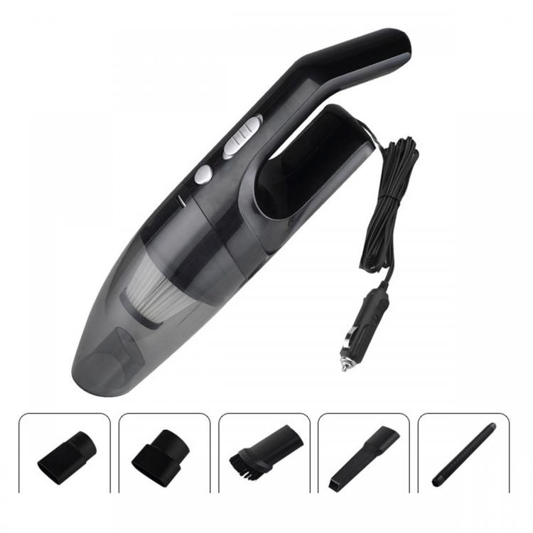 10Car - אביזרים, ציוד וכל מה שצריך לרכב שואבי אבק Mini Portable 120W 12V Handheld Cyclonic Car Corded Electric Vacuum Cleaner