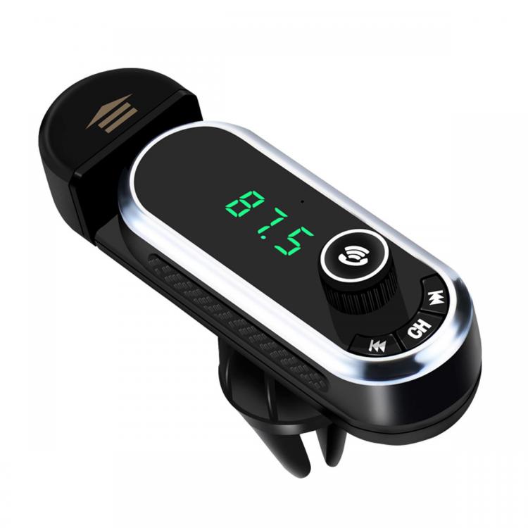 10Car - אביזרים, ציוד וכל מה שצריך לרכב מטענים bluetooth Handsfree Car Kit Wireless Charger MP3 Player AUX USB Voltage Mornitor