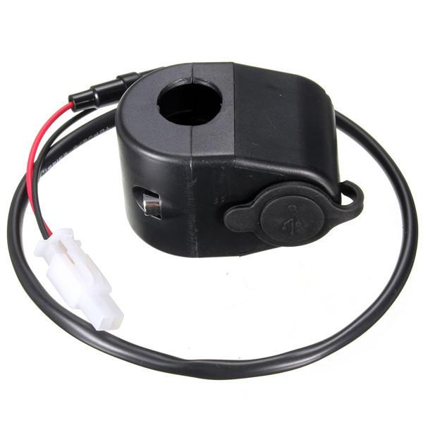 10Car - אביזרים, ציוד וכל מה שצריך לרכב מטענים 12-24V Dual USB Socket Car Cell Phone Charger Adapter 5V With Cable
