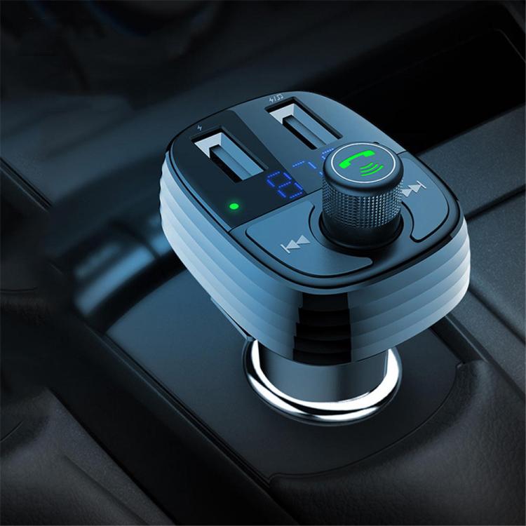 10Car - אביזרים, ציוד וכל מה שצריך לרכב מטענים Bakeey 3.4A Dual USB LED Display Wireless Handsfree Car Kit MP3 Player FM Transmitter Fast Charging USB Car Charger For iPhone 11 