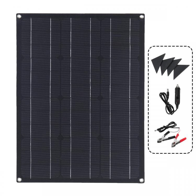 10Car - אביזרים, ציוד וכל מה שצריך לרכב מטענים ETFE 40W Flexible Solar Panel Module Kit Car Boat Charger Dual USB DC Controller