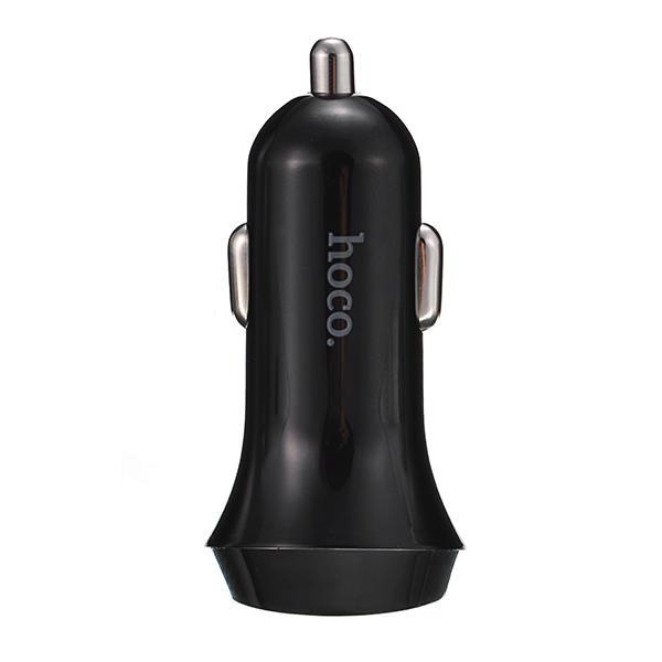 10Car - אביזרים, ציוד וכל מה שצריך לרכב מטענים Hoco UC202 Two Port Car Charger Dual USB 5V 2.4A Adapter For IPhone Xiaomi Samsung