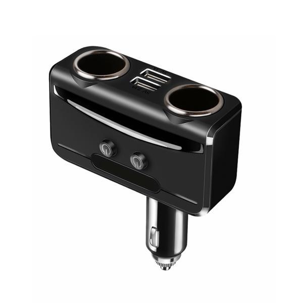 10Car - אביזרים, ציוד וכל מה שצריך לרכב מטענים Car Cigarette Lighter Socket Splitter 12V-24V Power Adapter Dual USB Car Charger Voltmeter LCD