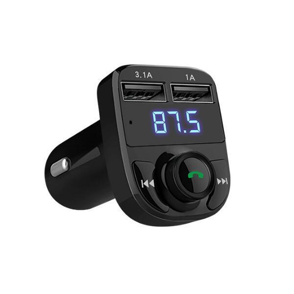 10Car - אביזרים, ציוד וכל מה שצריך לרכב מטענים iMars HY-82 Car bluetooth Hands-Free FM Launcher Car MP3 Dual USB Car Charger