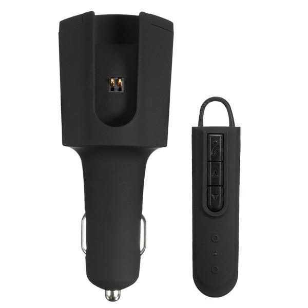10Car - אביזרים, ציוד וכל מה שצריך לרכב מטענים Universal Wireless Headset Earphone Hands Free W / USB Car Charger with bluetooth Function