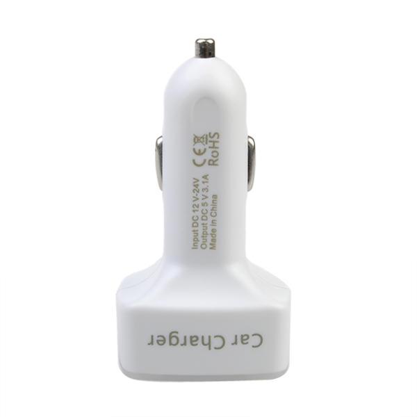10Car - אביזרים, ציוד וכל מה שצריך לרכב מטענים 4 In 1 Car Charger Vehicle Voltage Ammeter With Double 3.1A USB Output
