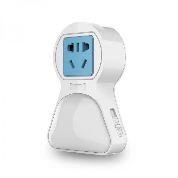 10Car - אביזרים, ציוד וכל מה שצריך לרכב מטענים Multi-function Socket LED Small Night Light Intelligent Auto Light Sense Control USB Charging Indoor Night Lamp